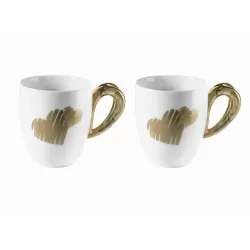 Set 2 mug love sabbia - Guzzini