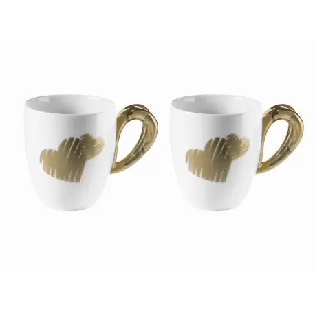 Set 2 mug love sabbia - Guzzini