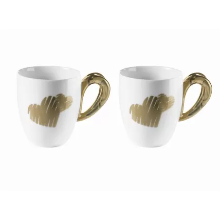 Set 2 mug love sabbia - Guzzini