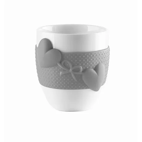 Mug 'love' grigio - Guzzini