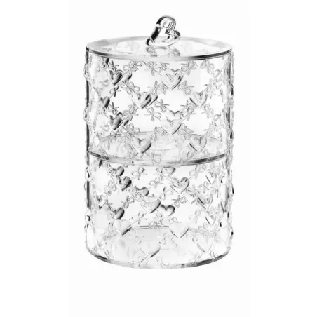 Set 2 contenitori impilabili 'love' trasparente - Guzzini