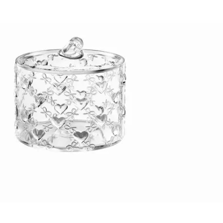 Contenitore grande c/coperchio 'love' trasparente - Guzzini