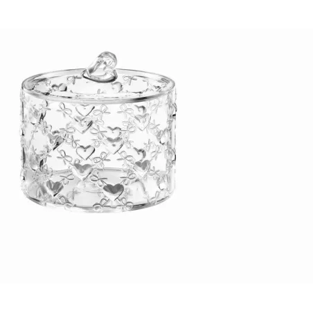 Contenitore grande c/coperchio 'love' trasparente - Guzzini