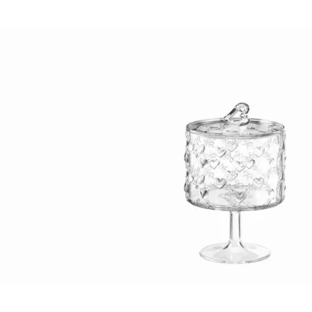 Contenitore con alzata piccolo love trasparente - Guzzini