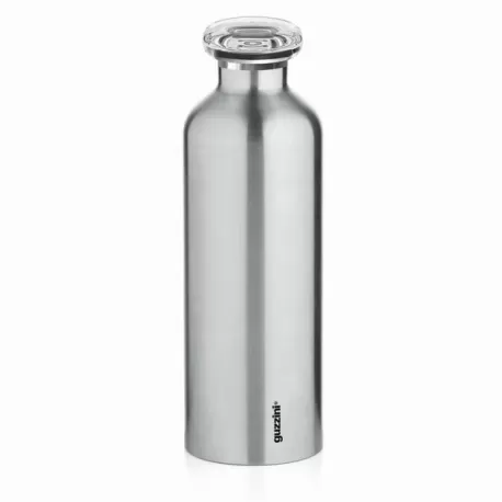 Bottiglia termica da viaggio l 'energy' acciaio/argento - Guzzini