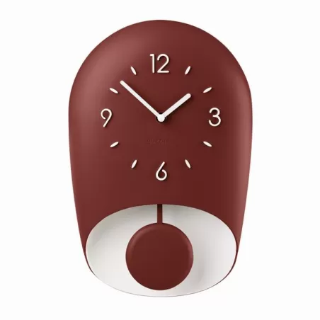 Orologio da parete con pendolo 'bell' rosso - Guzzini