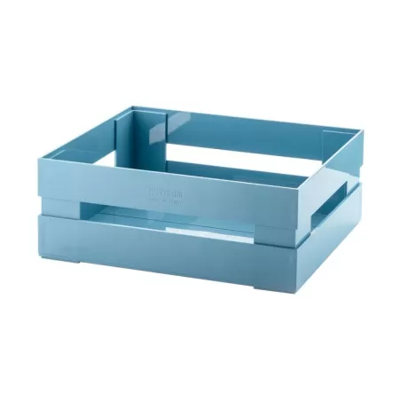 Cassetta l tidy&store celeste opaco scuro - Guzzini