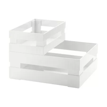 Set 2 cassette tidy&store re-white - Guzzini