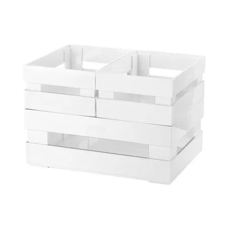Set 3 cassette tidy&store bianco - Guzzini