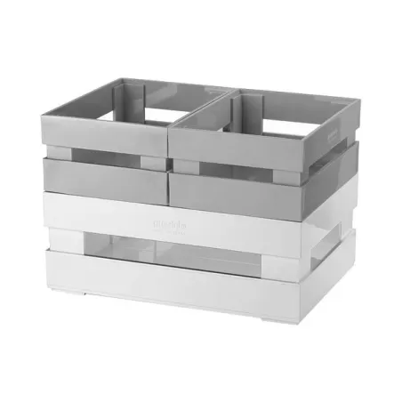 Set 3 cassette tidy&store grigio - Guzzini