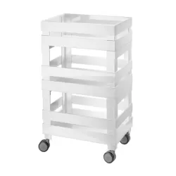 Carrello organizzatore basso tidy&store re-grey - Guzzini