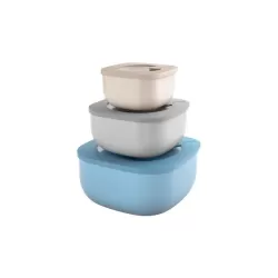 Set 3 contenitori  bassi store&more multicolor - Guzzini