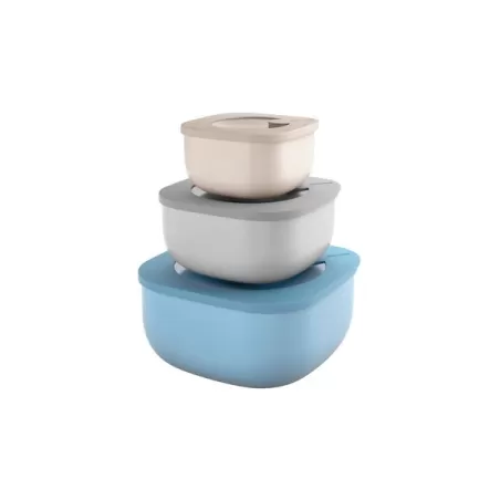 Set 3 contenitori  bassi store&more multicolor - Guzzini