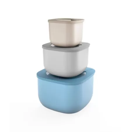 Set 3 contenitori  alti store&more multicolor - Guzzini