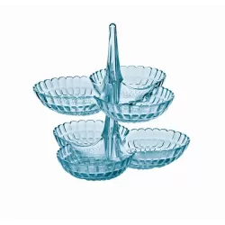 Set 2 antipastiere 'tiffany' azzurro mare - Guzzini