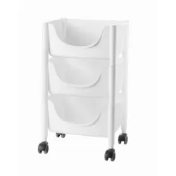 Carrello hold&roll bianco - Guzzini