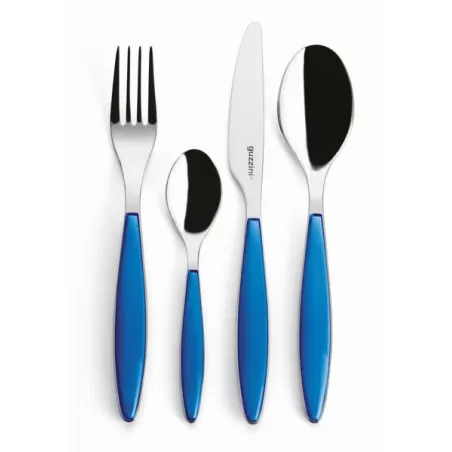 Set 24 pcs posate 'feeling' blu mediterraneo - Guzzini