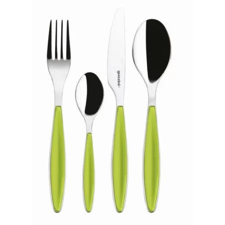 Set 24 pcs posate 'feeling' verde mela - Guzzini