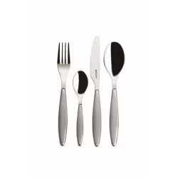 Set 24 pcs posate 'feeling' grigio cielo - Guzzini