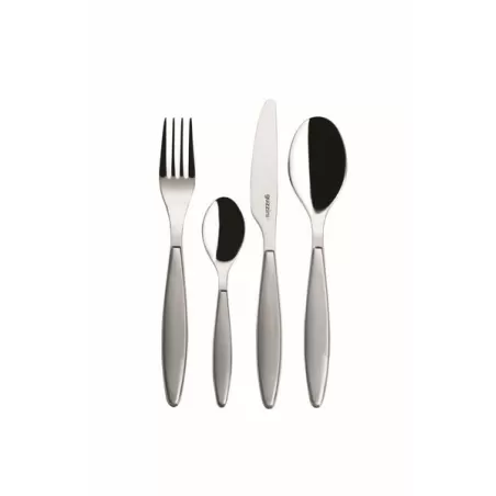 Set 24 pcs posate 'feeling' grigio cielo - Guzzini