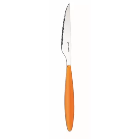 Coltello bistecca 'feeling' arancio trasparente - Guzzini