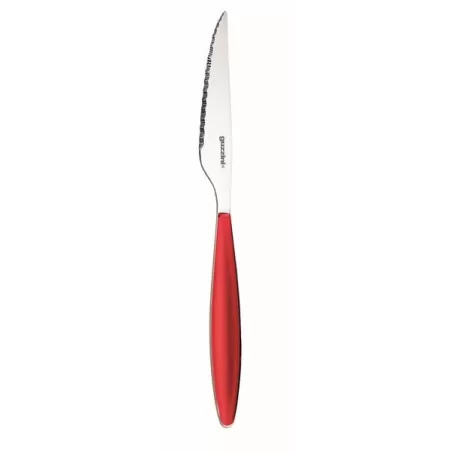 Coltello bistecca 'feeling' rosso trasparente - Guzzini