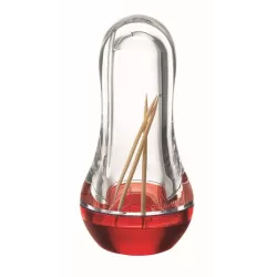 Portastecchini 'feeling' rosso trasparente - Guzzini