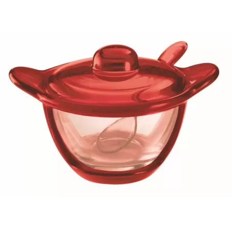 Formaggera 'gocce' rosso trasparente - Guzzini