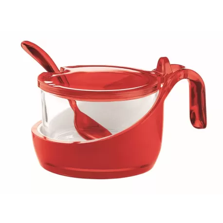Formaggera bicolore grace rosso trasparente - Guzzini