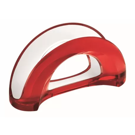 Portatovaglioli verticale bicolore rosso trasparente - Guzzini