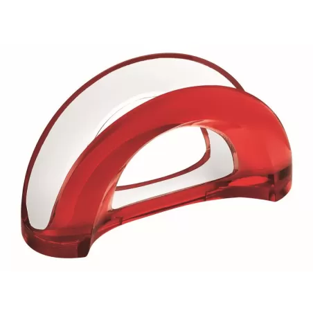 Portatovaglioli verticale bicolore rosso trasparente - Guzzini