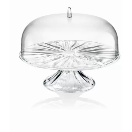 Alzata con campana m 'aqua' trasparente - Guzzini