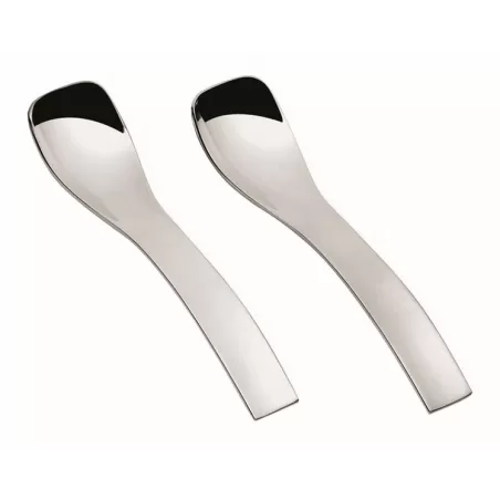 Set 6 cucchiaini 12,5 'infusion' gocce acciaio/argento - Guzzini