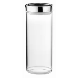 Barattolo ovale spaghetti 'look' cromato - Guzzini