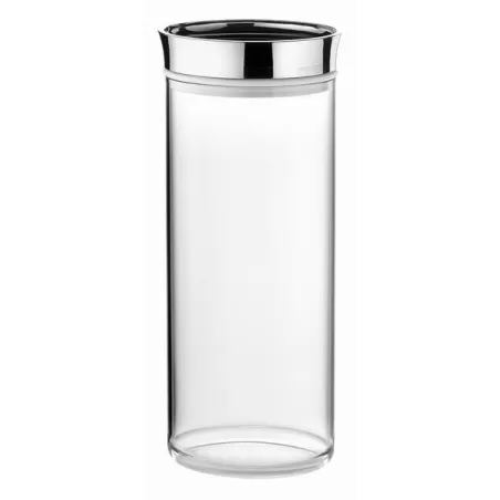 Barattolo ovale spaghetti 'look' cromato - Guzzini