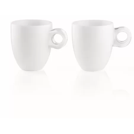 Set 2 bicchieri mug 'gocce' trasparente - Guzzini