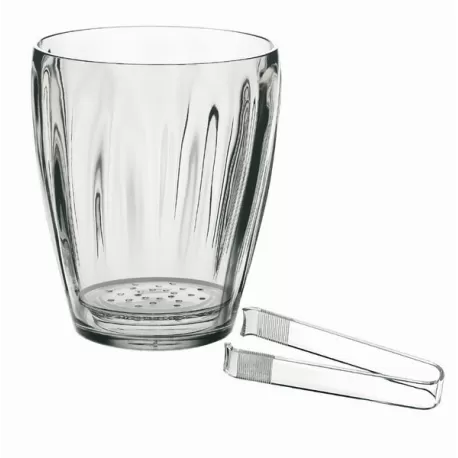 Secchiello ghiaccio c/pinza 'aqua' trasparente - Guzzini