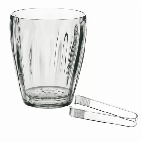 Secchiello ghiaccio c/pinza 'aqua' trasparente - Guzzini