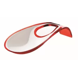 Poggiamestolo bicolore rosso trasparente - Guzzini