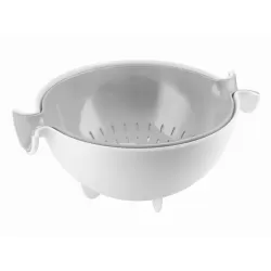 Set scolatutto con contenitore spin&drain grigio - Guzzini