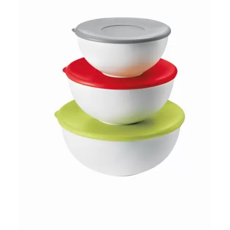 Set 3 contenitori con coperchi everywhere multicolor - Guzzini