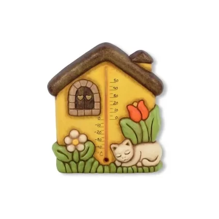 Termometro casetta e gattino - Thun