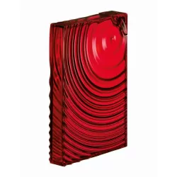 Borraccia ripples rosso trasparente - Guzzini