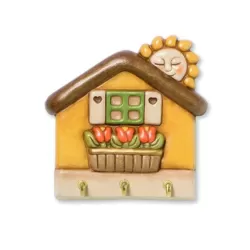 App.chiavi casetta con tulipani - Thun