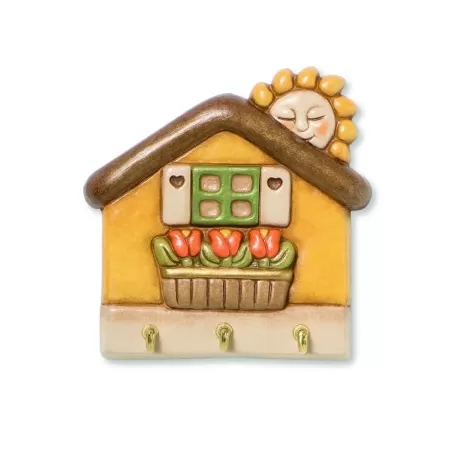 App.chiavi casetta con tulipani - Thun