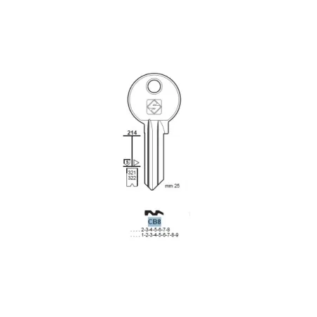 Chiave, Corbin - CB8 - Silca