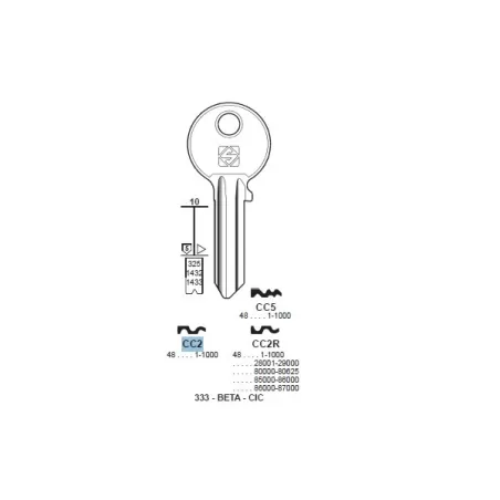 Chiave, Corni - CC2 - Silca