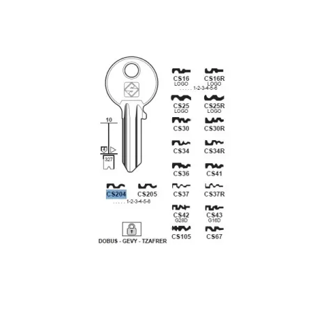 Chiave, Cisa - CS204 - Silca