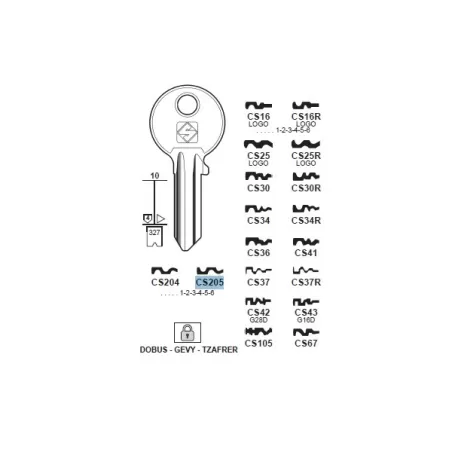 Chiave, Cisa - CS205 - Silca