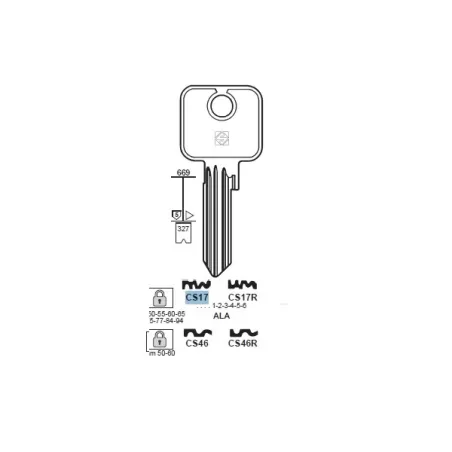 Chiave, Cisa - CS17 - Silca